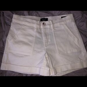 Buffalo David Britton White Jean Shorts